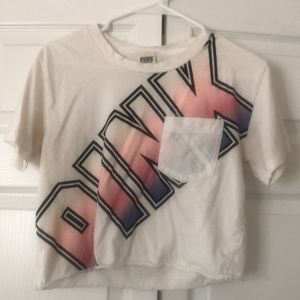 PINK crop T shirt